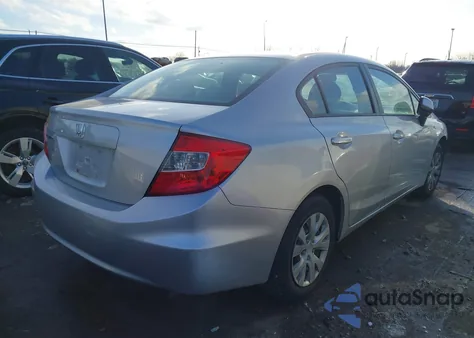 2012 Honda Civic Lx из США, поврежденный, VIN 19XFB2F5XCE024935